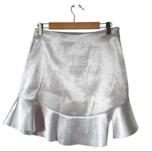 H&M Silver Mini Skirt